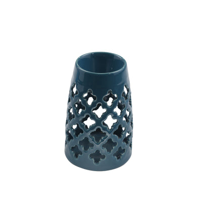 TEAL OIL BURNER CANDLE HOLDER, 6"