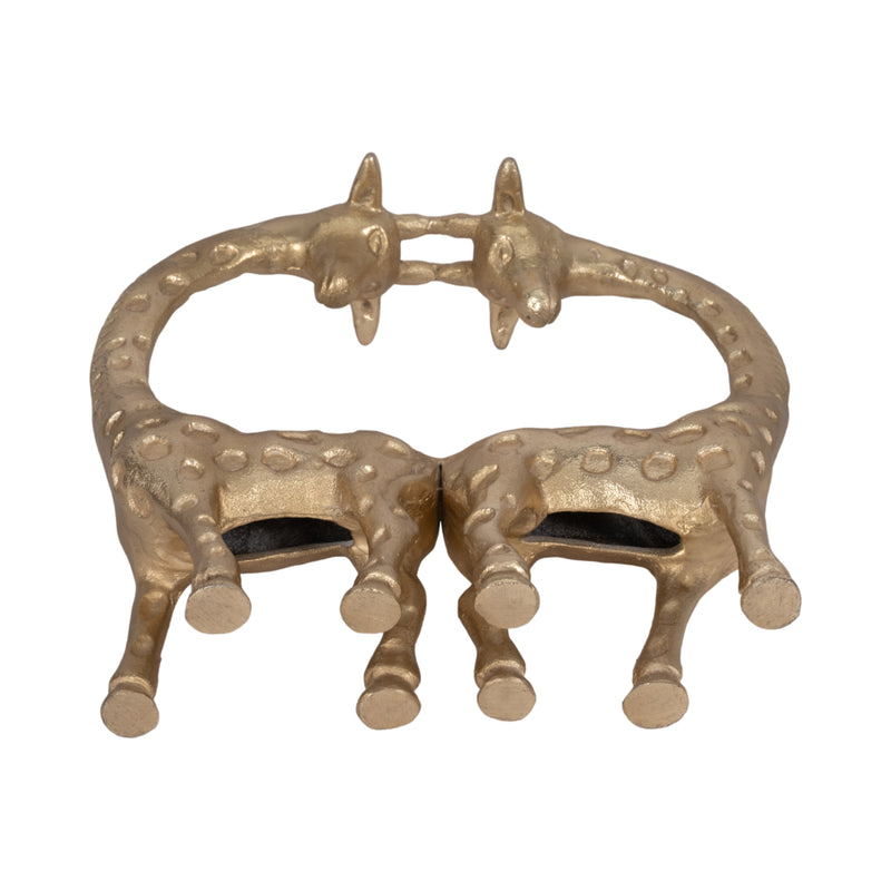 METAL, 10" COUPLE GIRRAFFE, GOLD