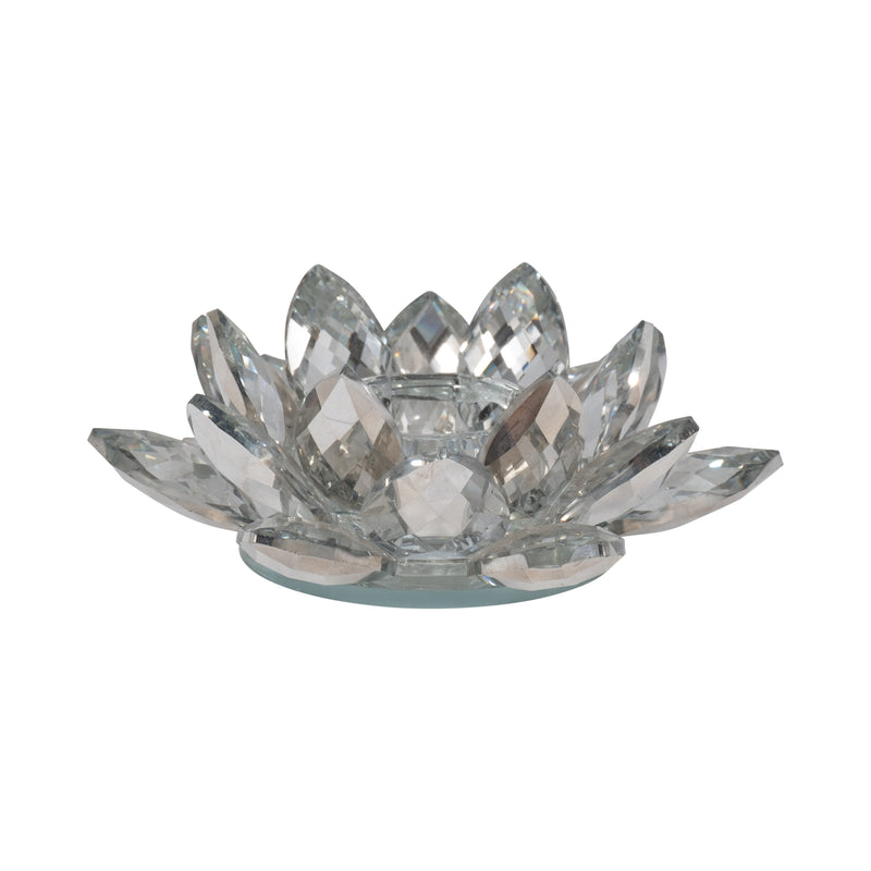 SILVER CRYSTAL VOTIVE CANDLE HOLDER 6