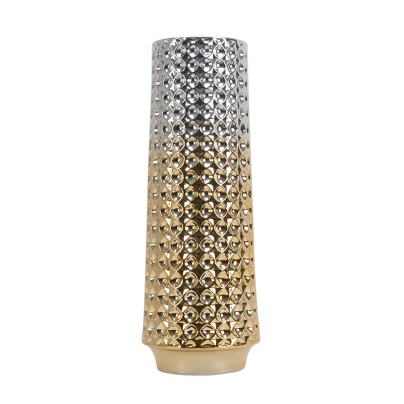 Decorative Ceramic Vase, Silver / Gold | 13425-01