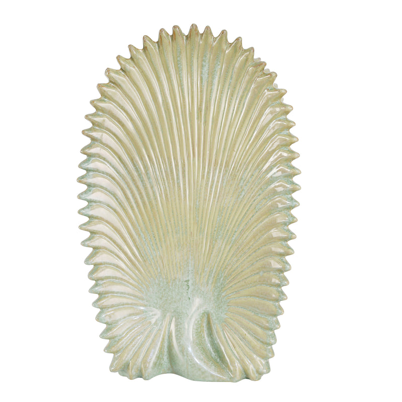 Decorative Ceramic Abstract Vase, Seafoam