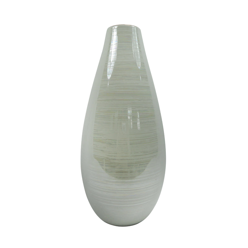 CERAMIC 12.5" VASE, MULTI