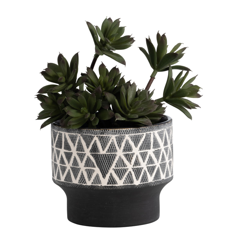 Ceramic 4.5" Planter Gray