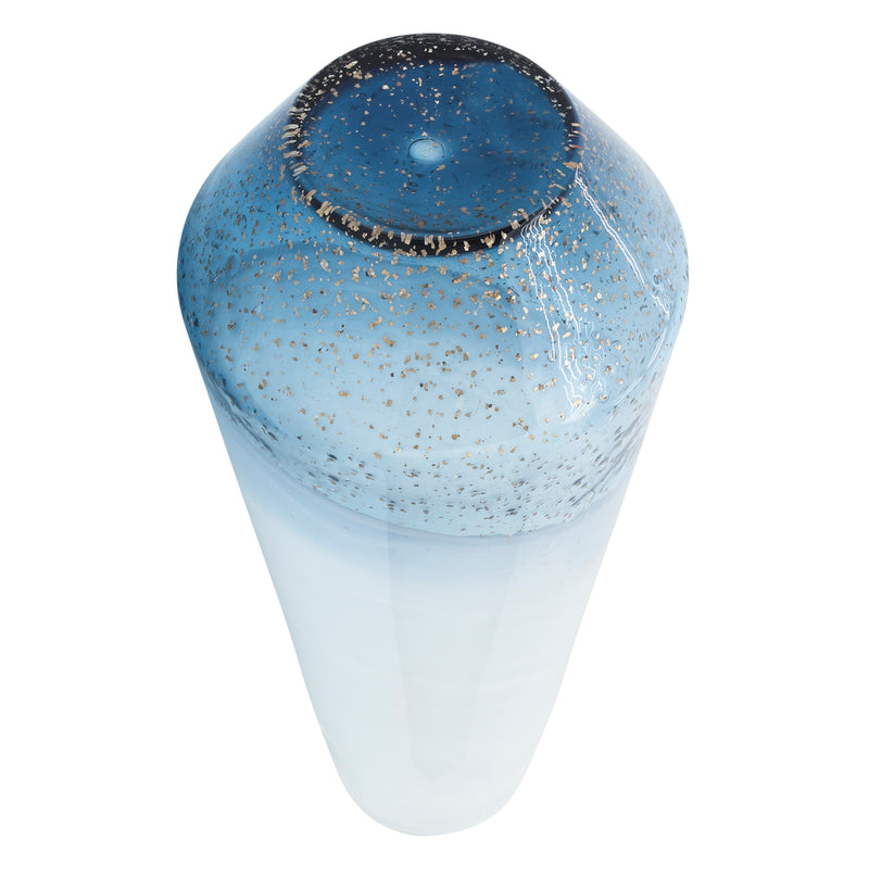 GLASS VASE 20.75", MULTI