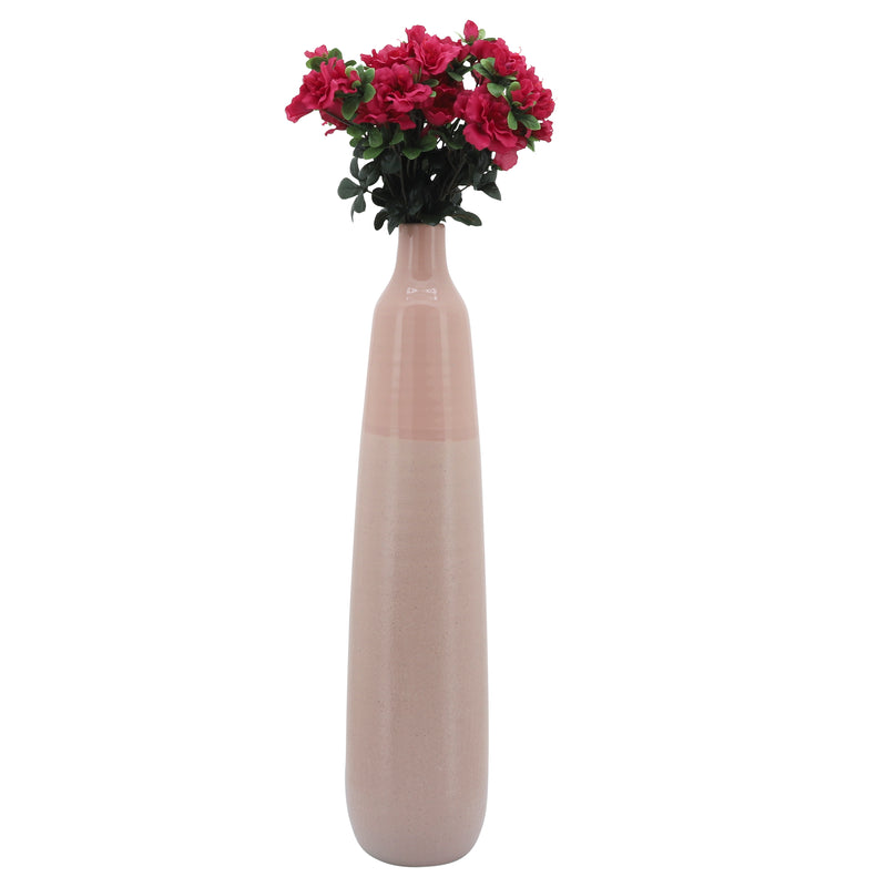 28"H BOTTLE VASE, BLUSH