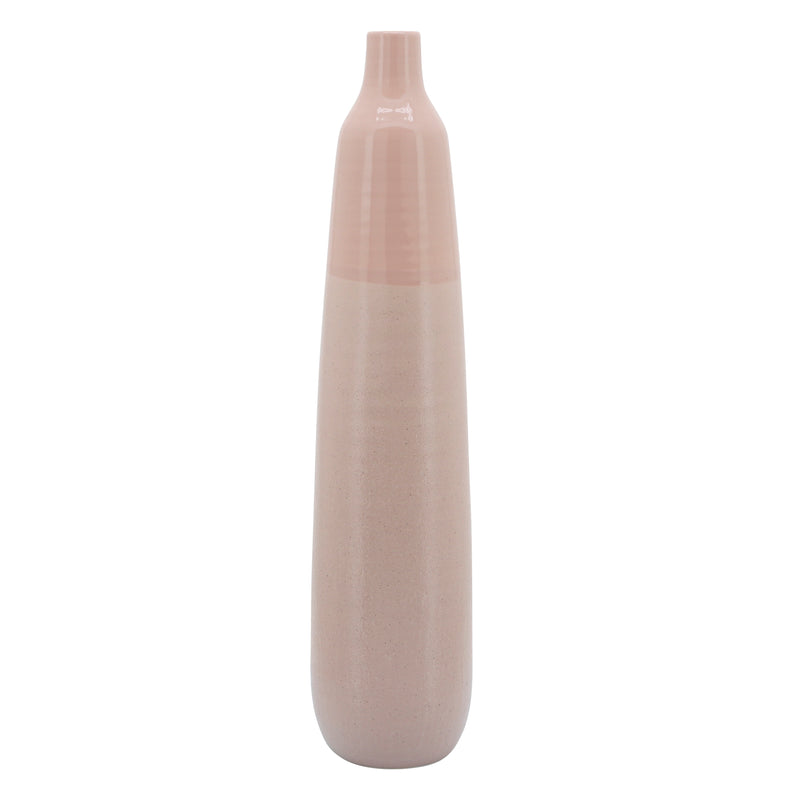 28"H BOTTLE VASE, BLUSH