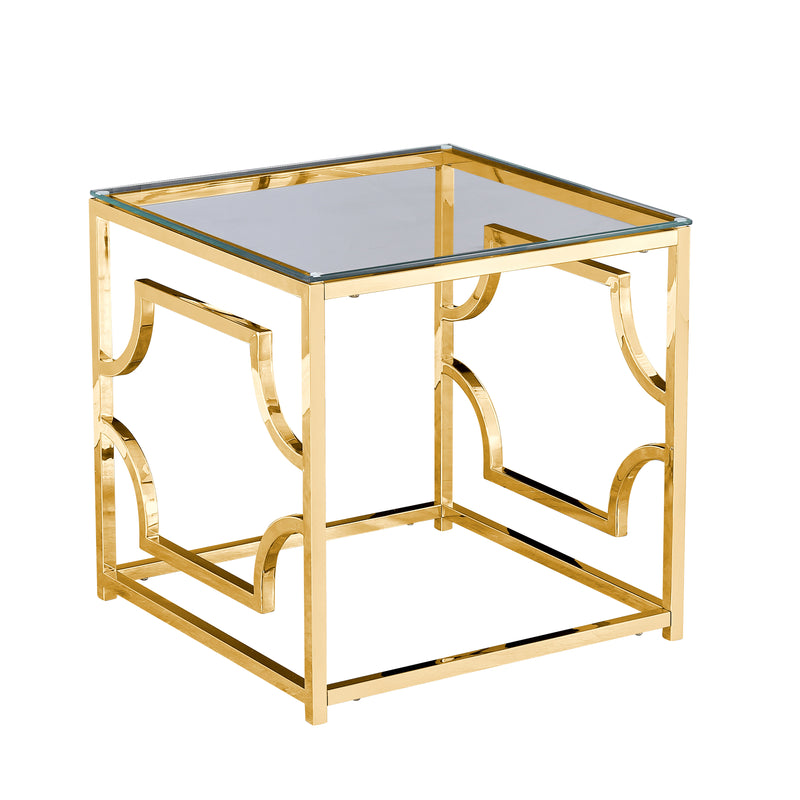 STEEL SIDE TABLE, GOLD | 14165-06