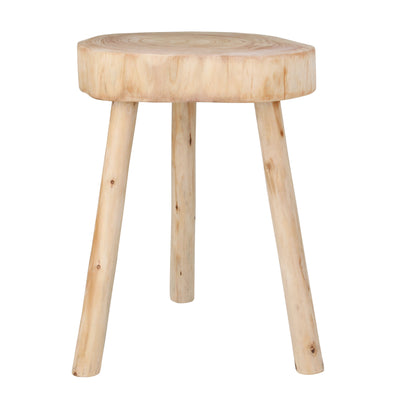 WOODEN 24" ACCENT TABLE, NATURAL KD
