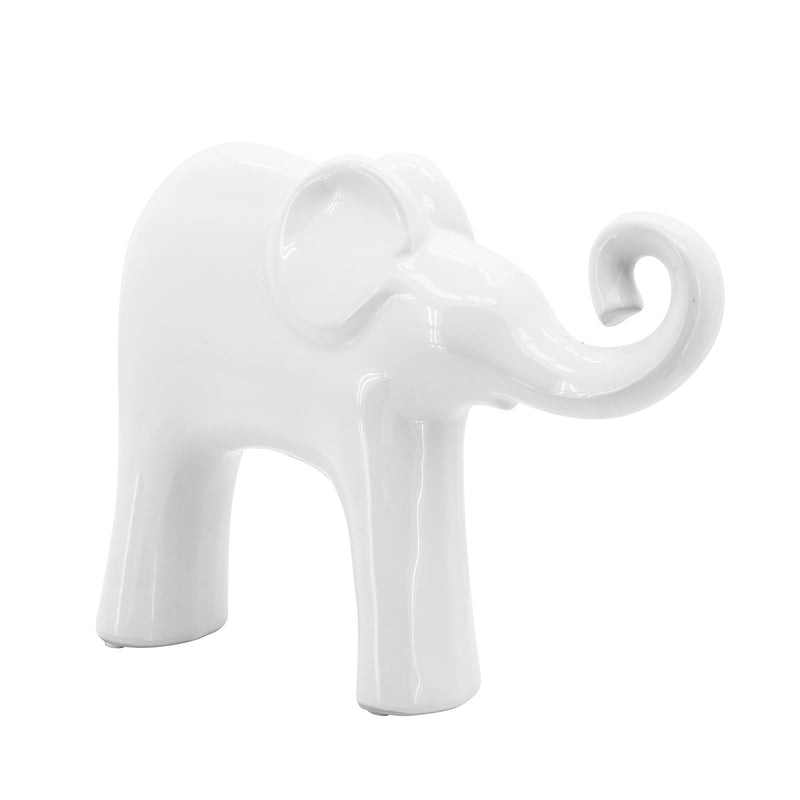 9.25" ELEPHANT,  WHITE