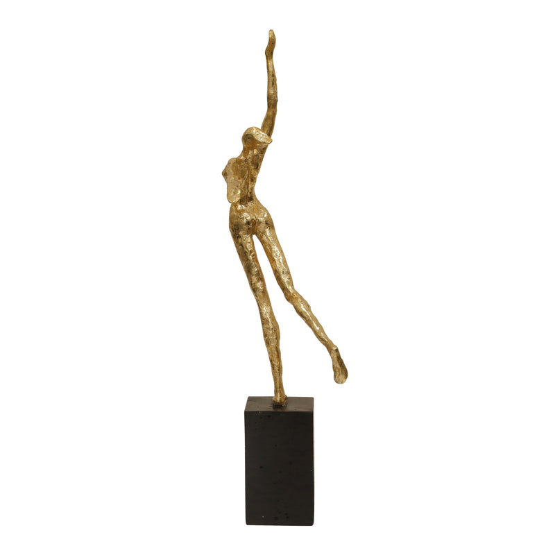 RESIN 20" GYMNAST, GOLD