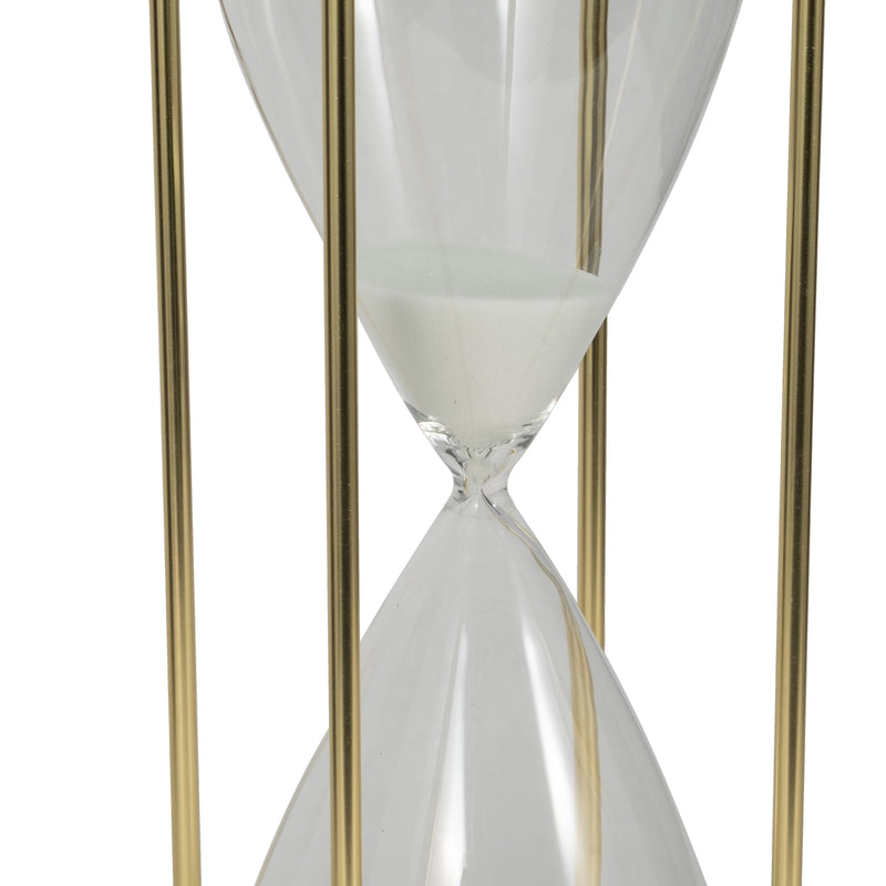 24" Reynolds Medium White & Gold Hourglass