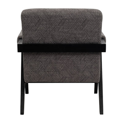 WOOD - SCANDINAVIAN ACCENT CHAIR - GRAY