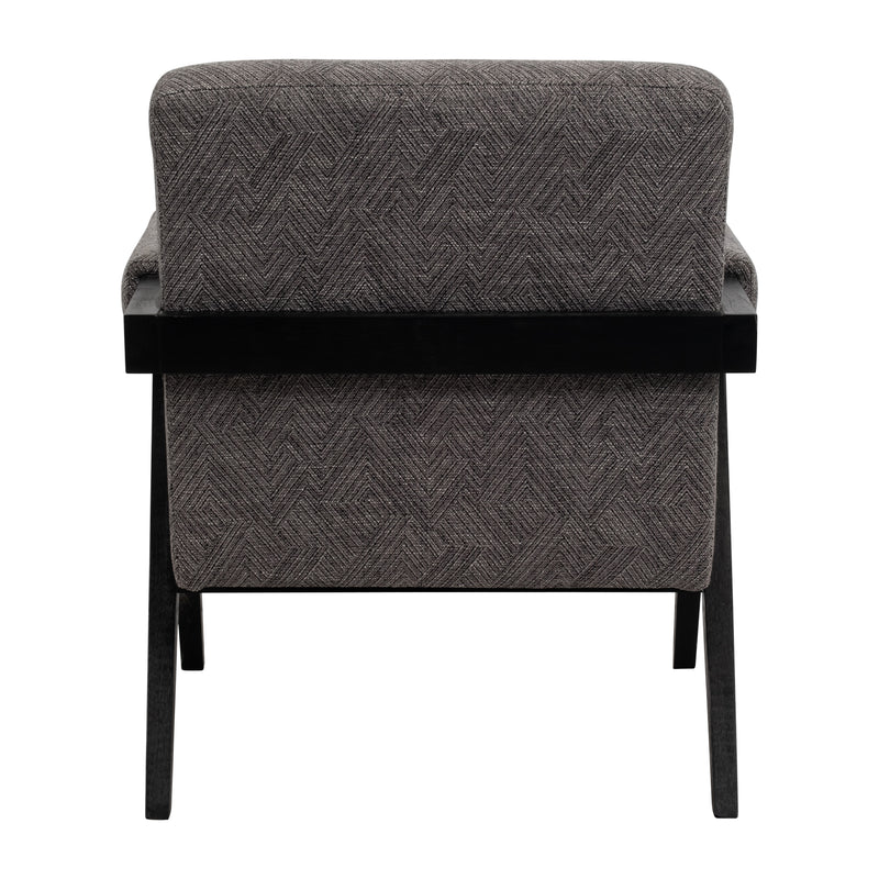 WOOD - SCANDINAVIAN ACCENT CHAIR - GRAY