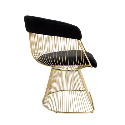 STRAND CHAIR, BLACK/GOLD