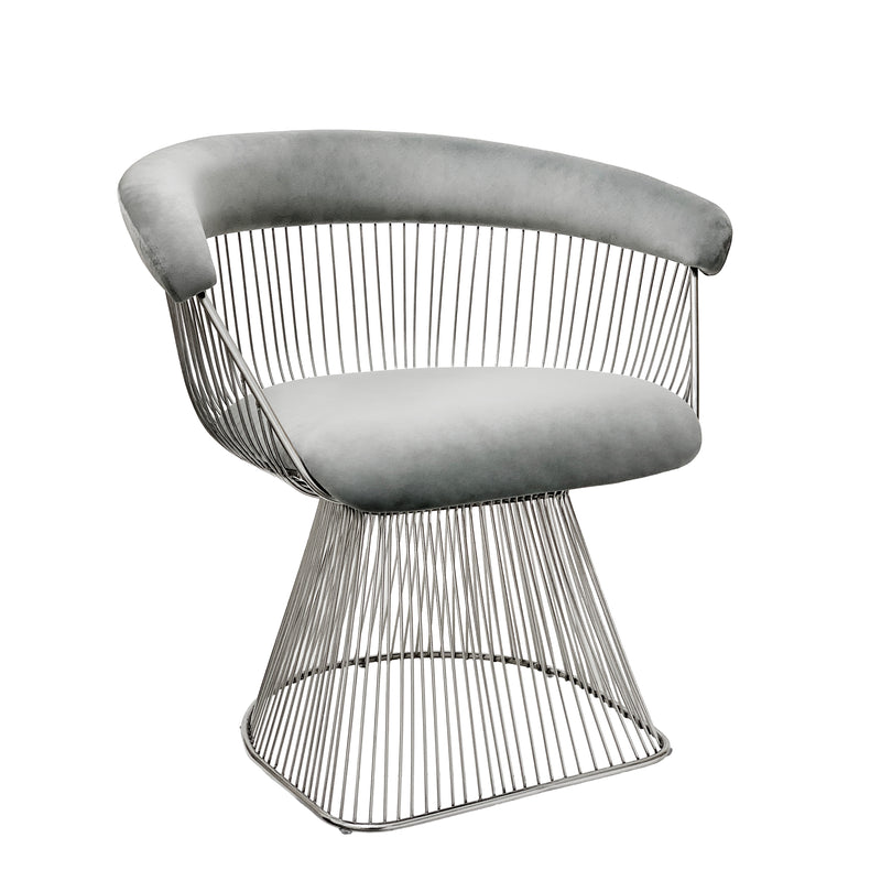 STRAND CHAIR, GRAY/SILVER