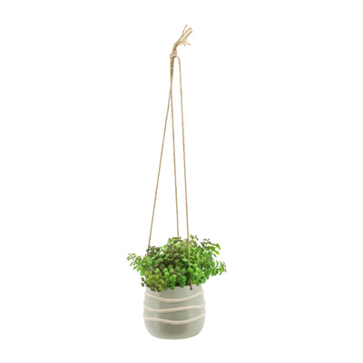 Ceramic 6" Hanging Planter, Green