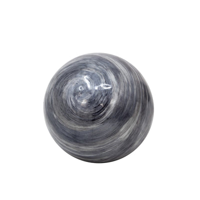 S/3 4/5/6" METAL ORBS, BLUE GRAY