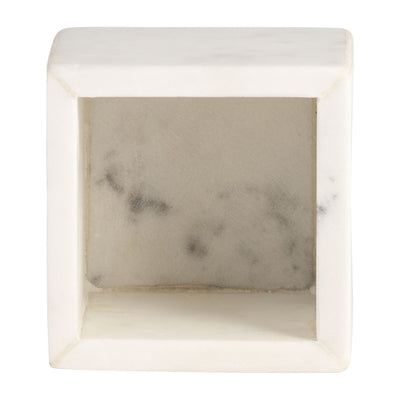 MARBLE, 4X6 BOX W/ ORB, WHITE