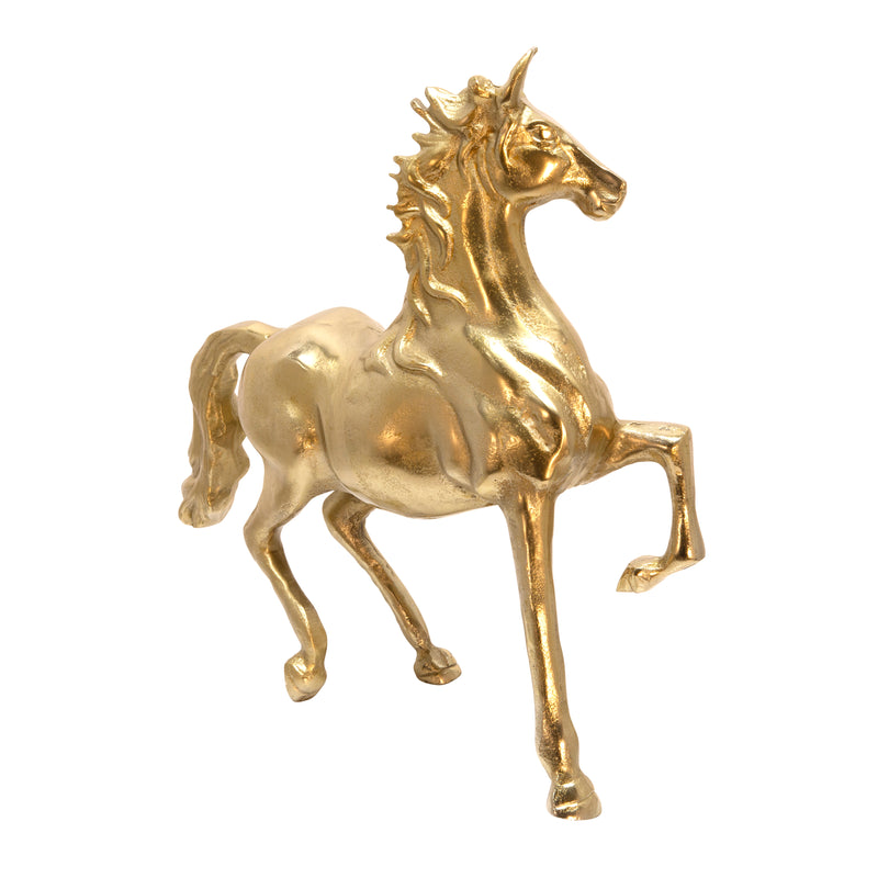 16" HORSE SCULPTURE, GOLD