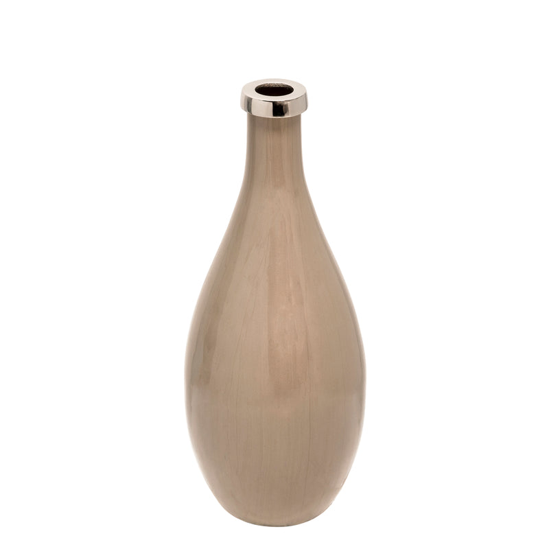 16" GLASS DECANTER, PEARL