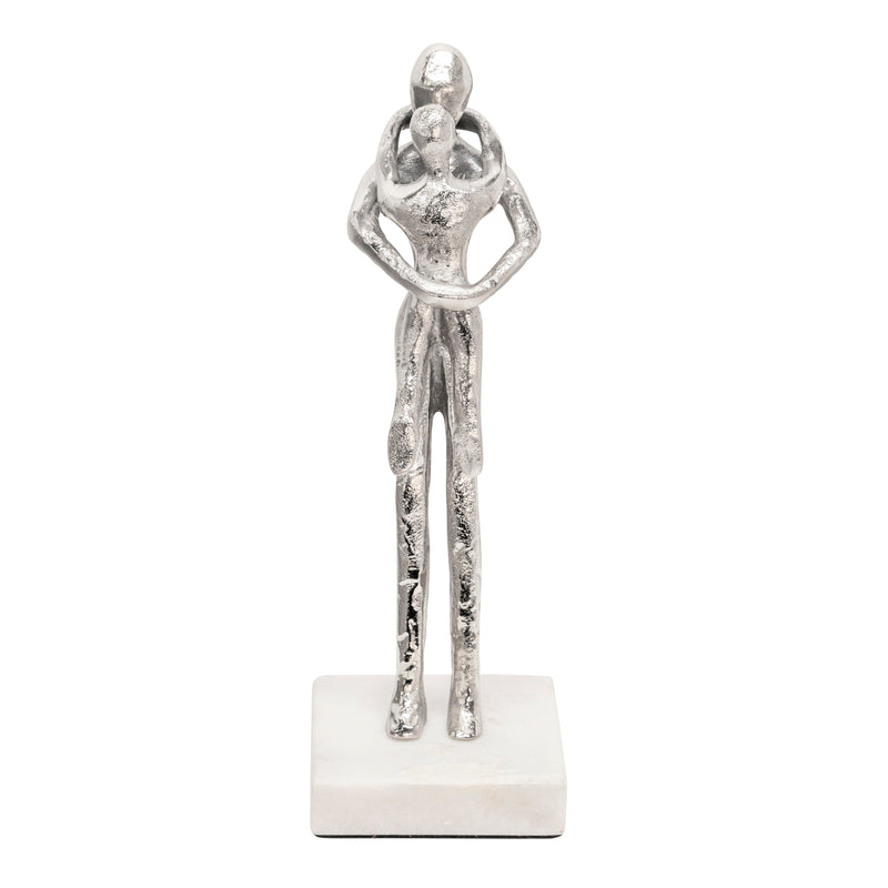 13" MOTHER AND CHILD, SILVER