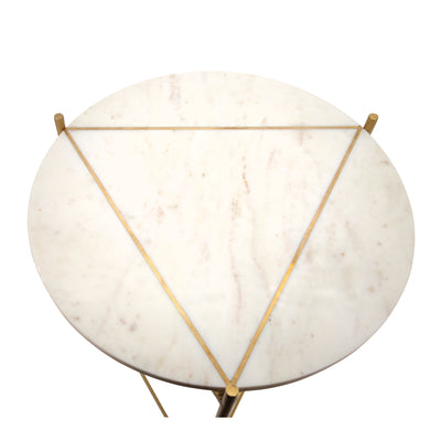 S/2 GEOMETRIC COFFEE TABLE, GOLD