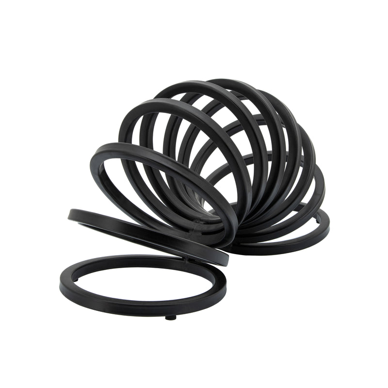 16" METAL SLINKY DECO, BLACK