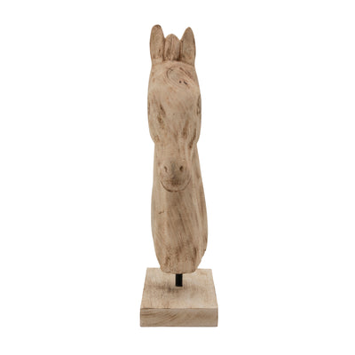 19"H BARN HORSE BUST, BROWN