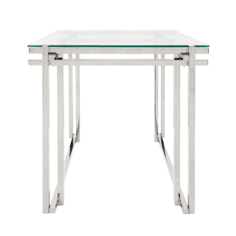 METAL 24" SIDE TABLE, SILVER