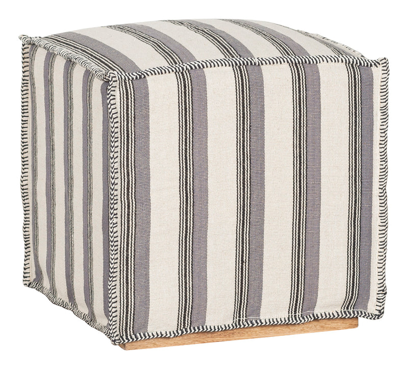 Kristin Muslin Slipcover Ottoman