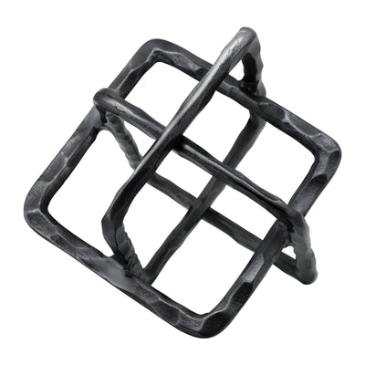 METAL 9" SQUARE LINKS, GUNMETAL