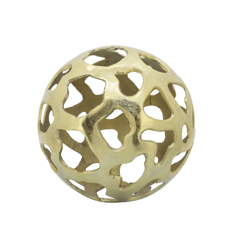 METAL 10" CUT-OUT ORB,GOLD