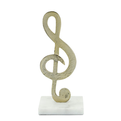 METAL 9" G-CLEF ACCENT, GOLD