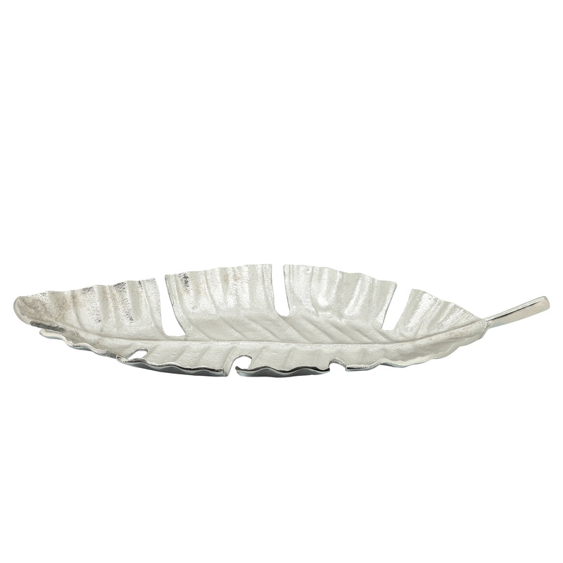 METAL, 22" LEAF TRAY, SILVER