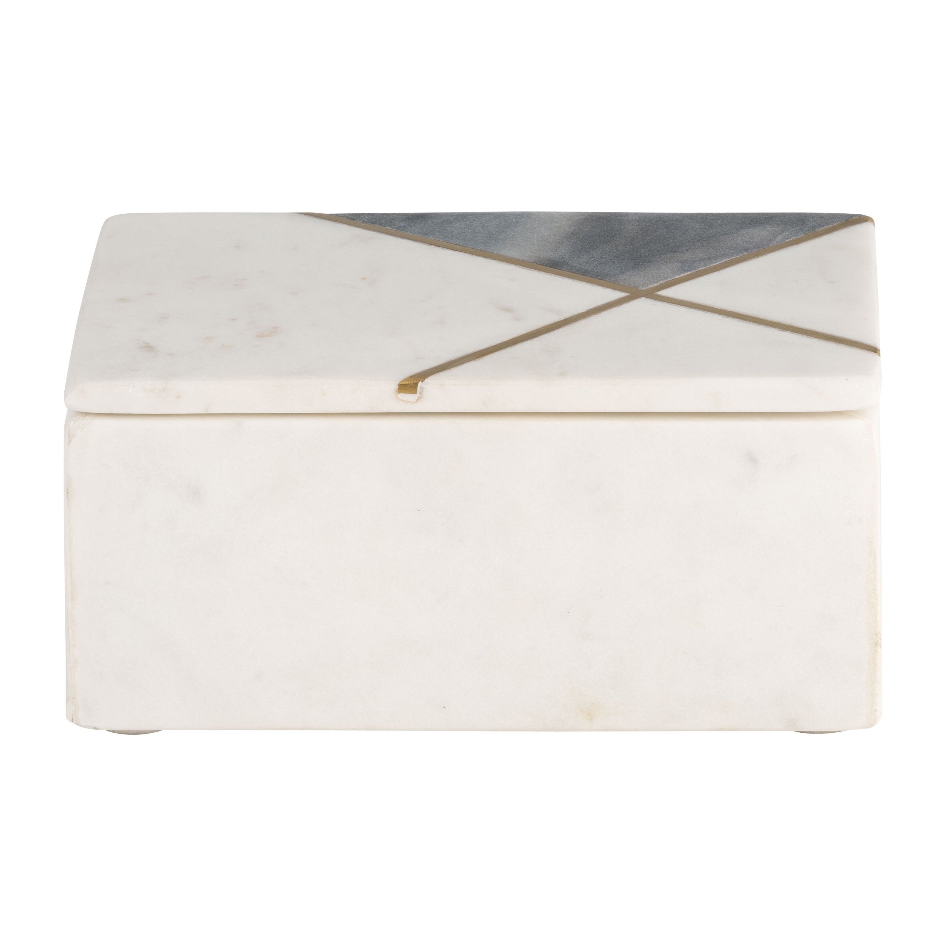 MARBLE, 7X5 RECTANGULAR BOX BRASS INLAY, WHITE | 16411-01 – Al Rugaib ...