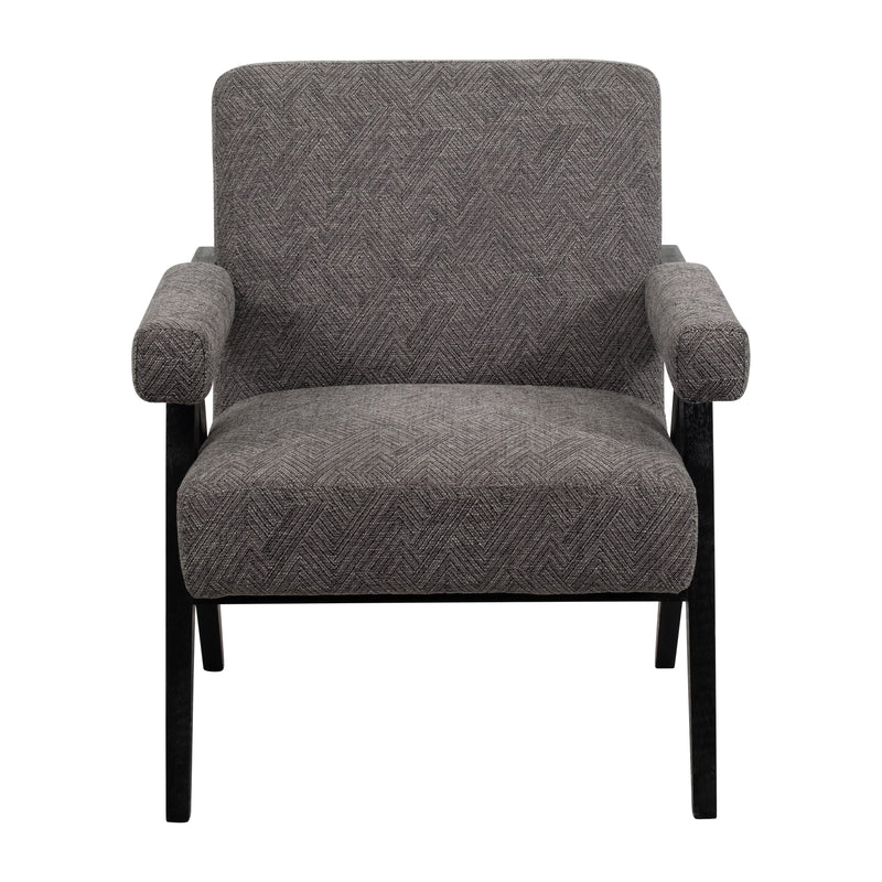 WOOD - SCANDINAVIAN ACCENT CHAIR - GRAY