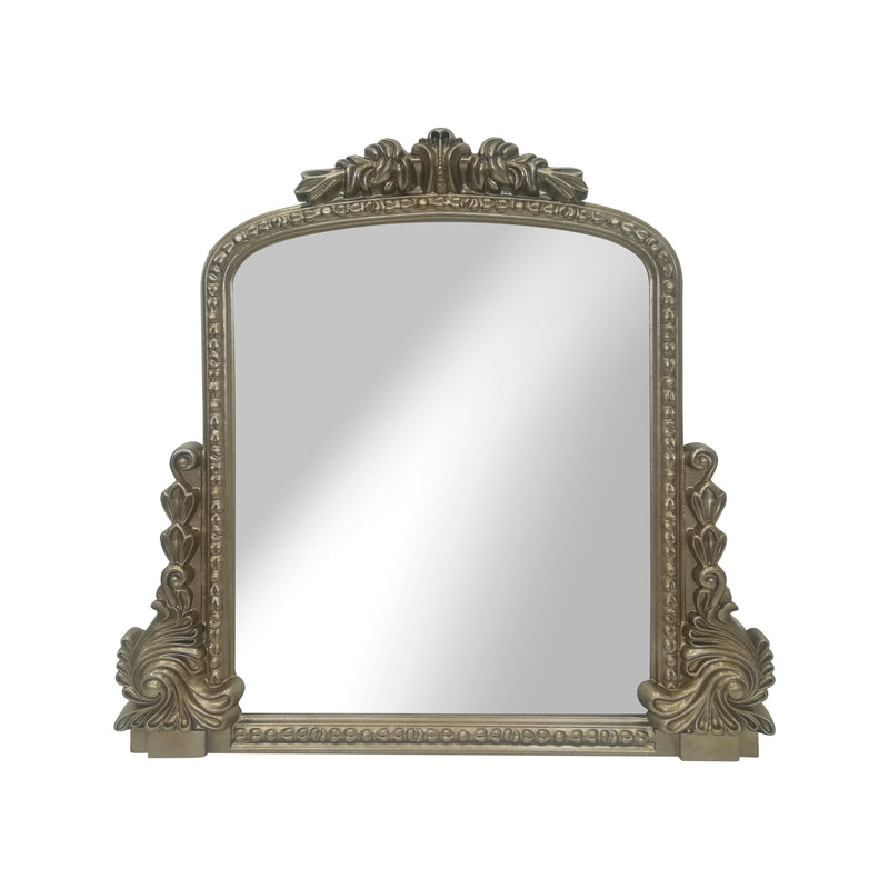 WOOD, 39", MIRROR WITH ANTIQUE FRAME, CHAMPAGNE