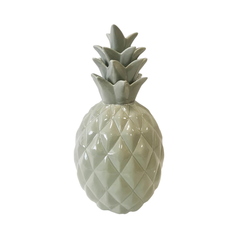 Cer, 13" Pineapple Deco, Seafoam