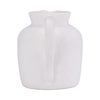 CER, 5" PITCHER VASE, WHITE