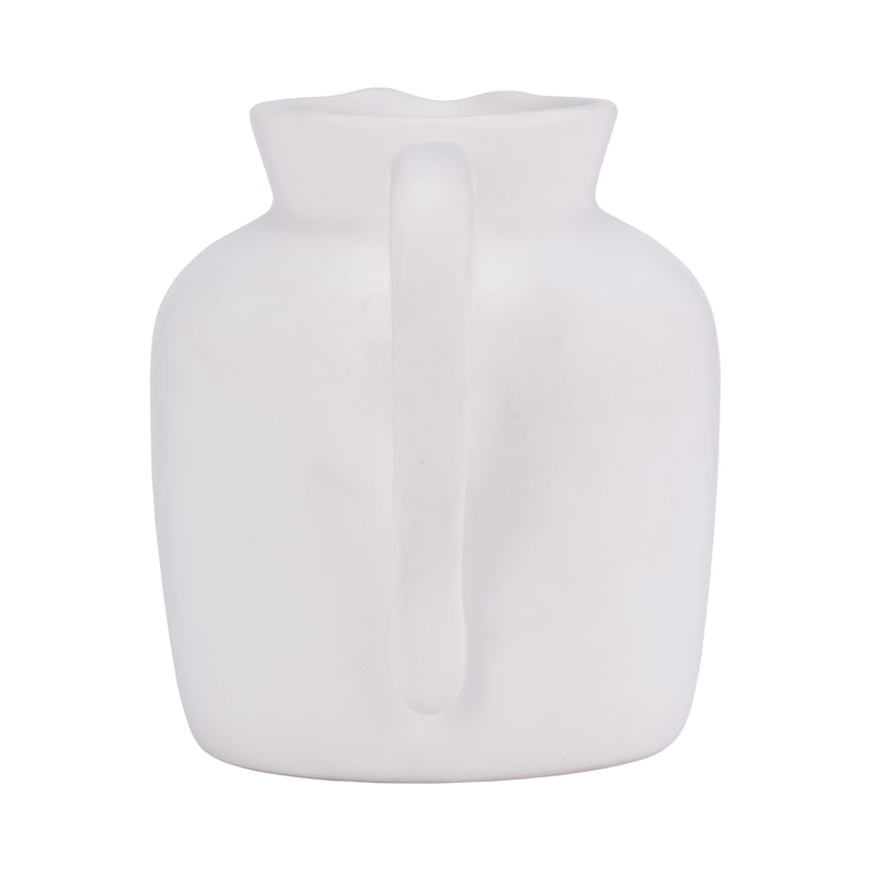 CER, 5" PITCHER VASE, WHITE