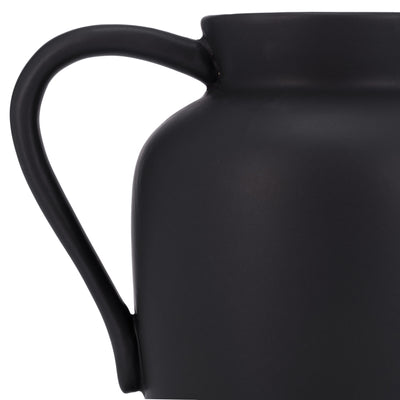 Cer, 5" Pitcher Vase, Black