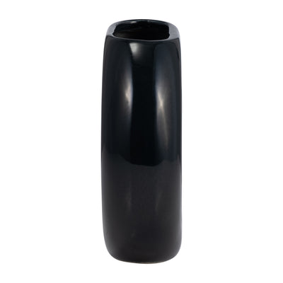 CER, 5" DONUT VASE, NAVY