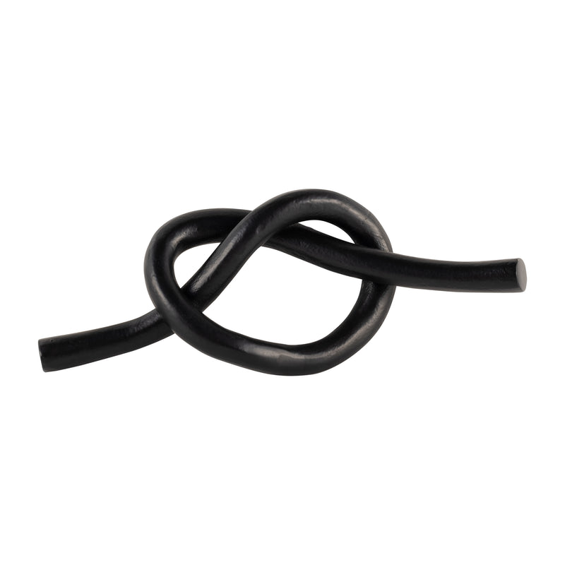 METAL,12", SINGLE KNOT DECO, BLACK