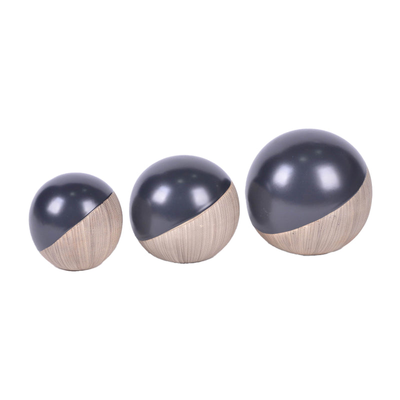 CER, S/3 4/5/6", 2-TONE ORBS, CREAM/BLK