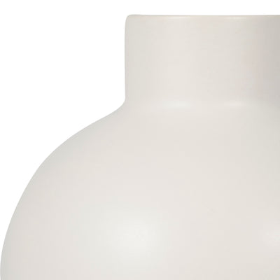 CER, 11"H BUBBLE VASE, WHITE