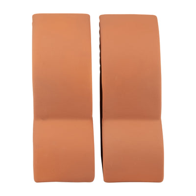 CER, S/2 13X10" ARCHES BOOKENDS, TERRACOTTA