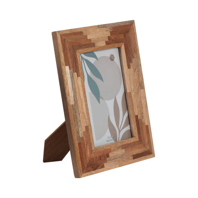 WOOD, 4X6 LAYERS PHOTO FRAME, NATURAL