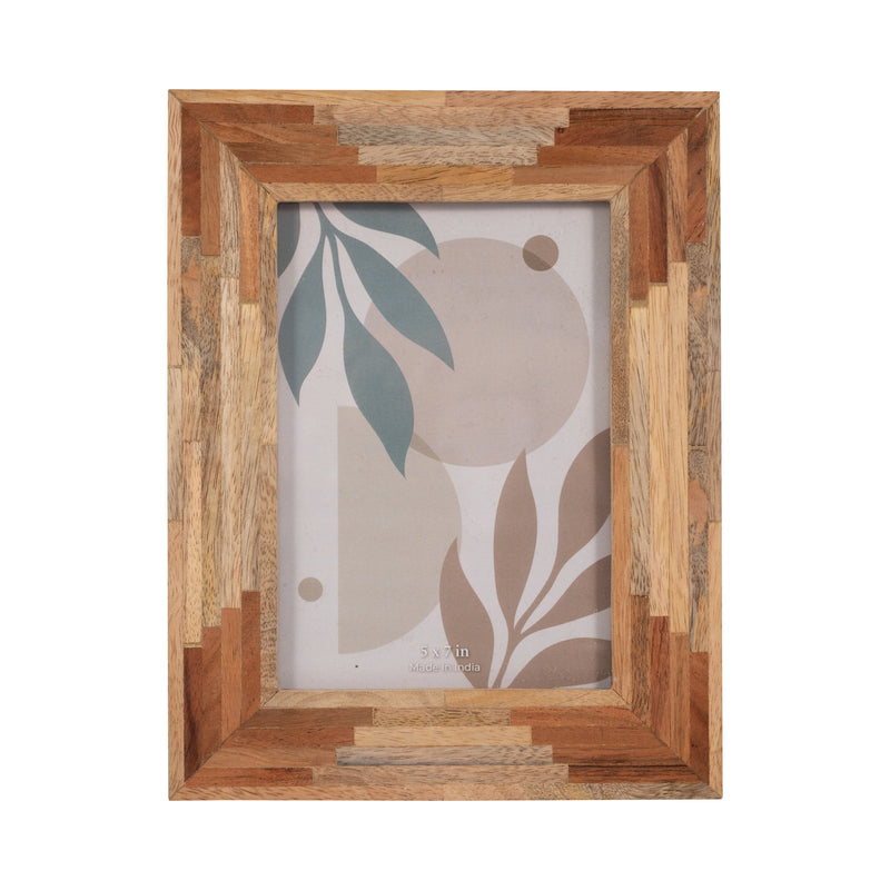 WOOD, 5X7 LAYERS PHOTO FRAME, NATURAL