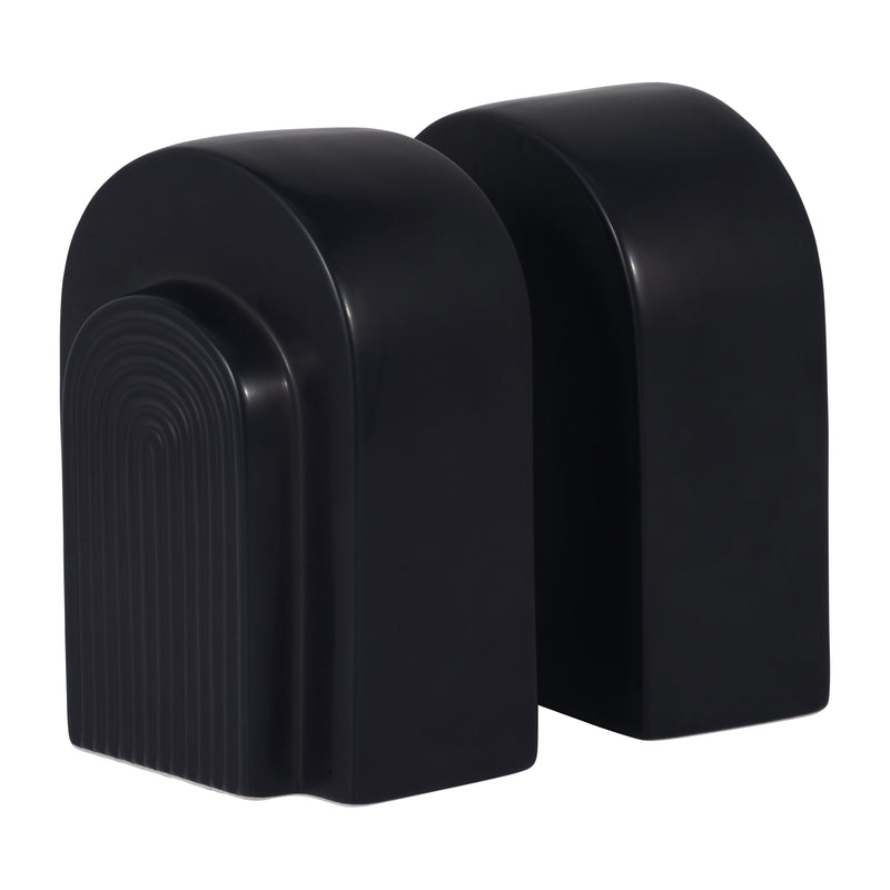 CER, S/2 7" ARCH BOOKENDS, BLACK | 18416-02
