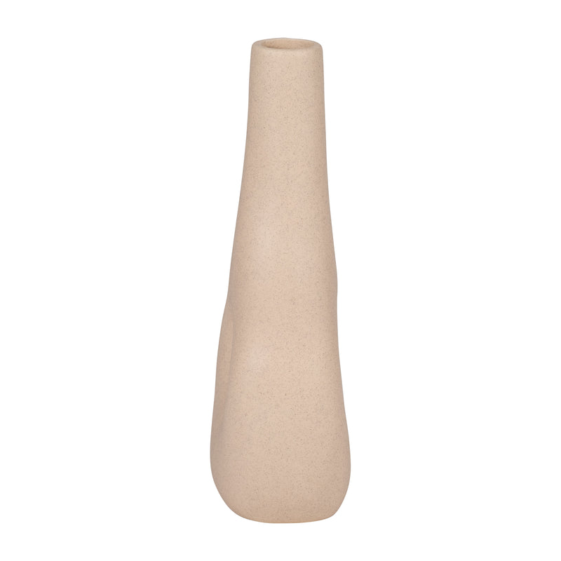 CER, 9" OPEN CUT-OUT NOMAD VASE, IVORY